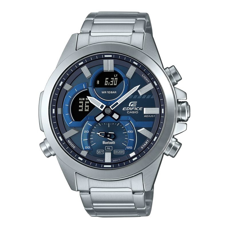 Casio Edifice Smartphone Link Model Blue Dual Dial Watch ECB30D-2A