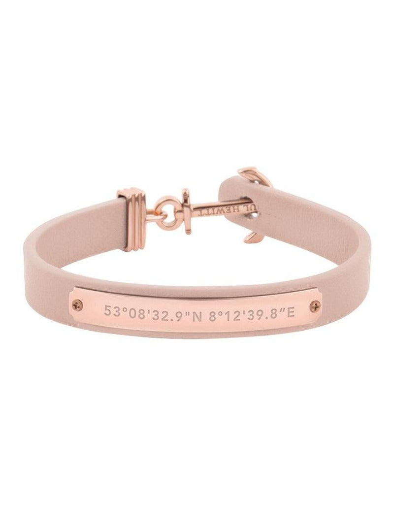 Paul Hewitt Signum Female Coordinates Rose Gold / Nude Bracelet - M