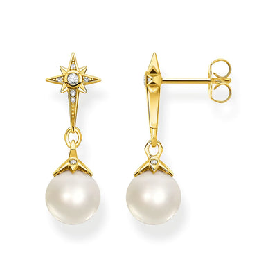 Thomas Sabo Earrings Pearl Star TH2118Y