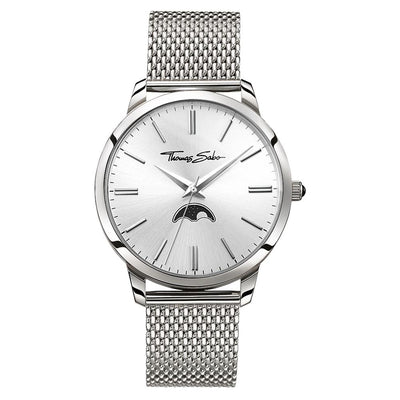 Thomas Sabo Classic Moonphase Steel Mesh Mens Watch