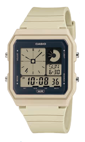 Casio Digital Analog Resin Band Watch LF20W-8A