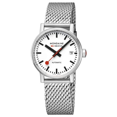 Mondaine Evo2 Automatic White Dial Watch