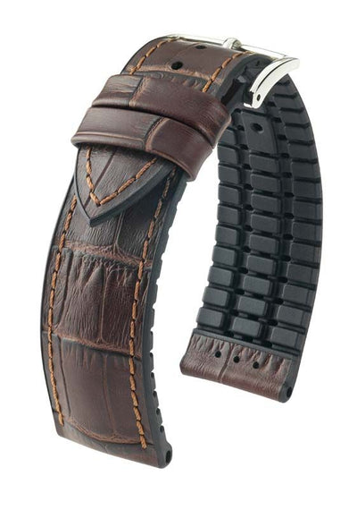 Hirsch Paul L Premium Black and Brown Leather Band