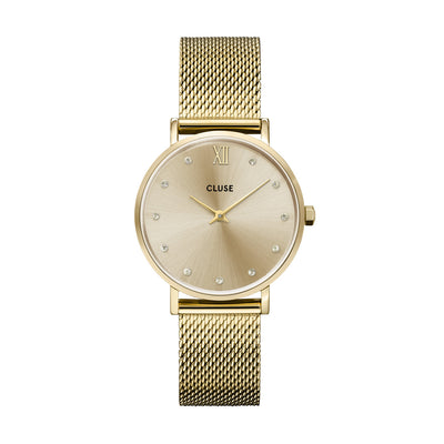 CLUSE Minuit Gold Crystals/Gold Mesh CW10204
