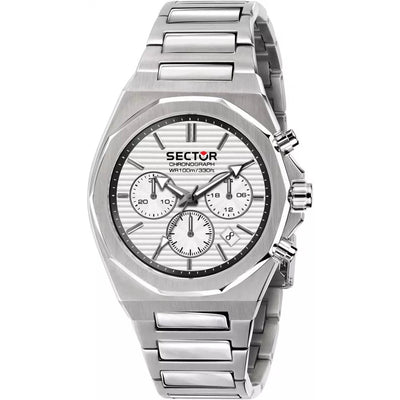 Sector 960 White Dial Silver Chronograph Watch R3273628004