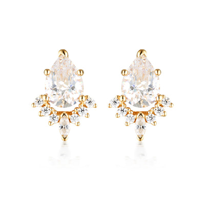 GEORGINI ICONIC BRIDAL PENELOPE EARRING GOLD