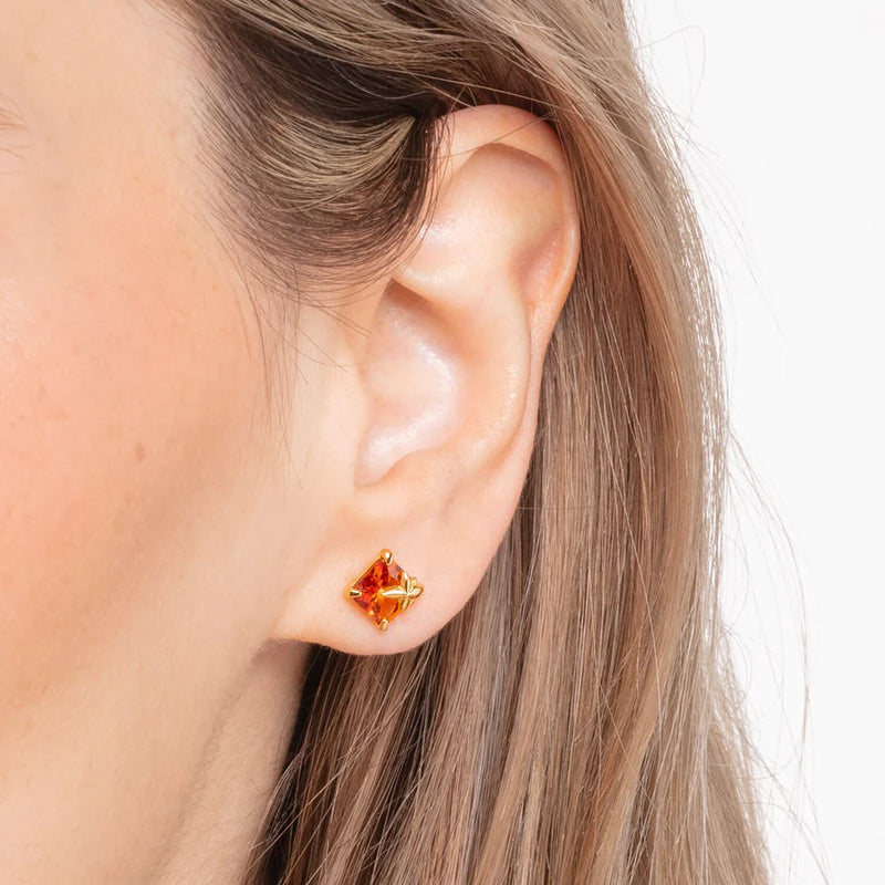 Thomas Sabo Ear Studs Orange Stone TH2116CHY