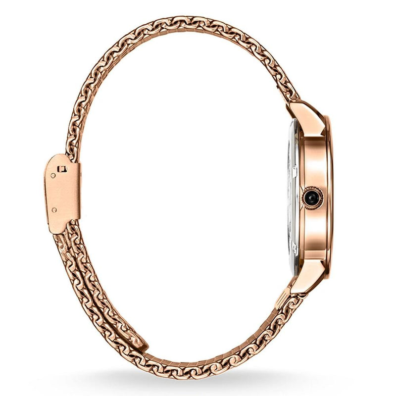 Thomas Sabo Glam Rose Gold Stainless Steel Black Dial Womens Watch