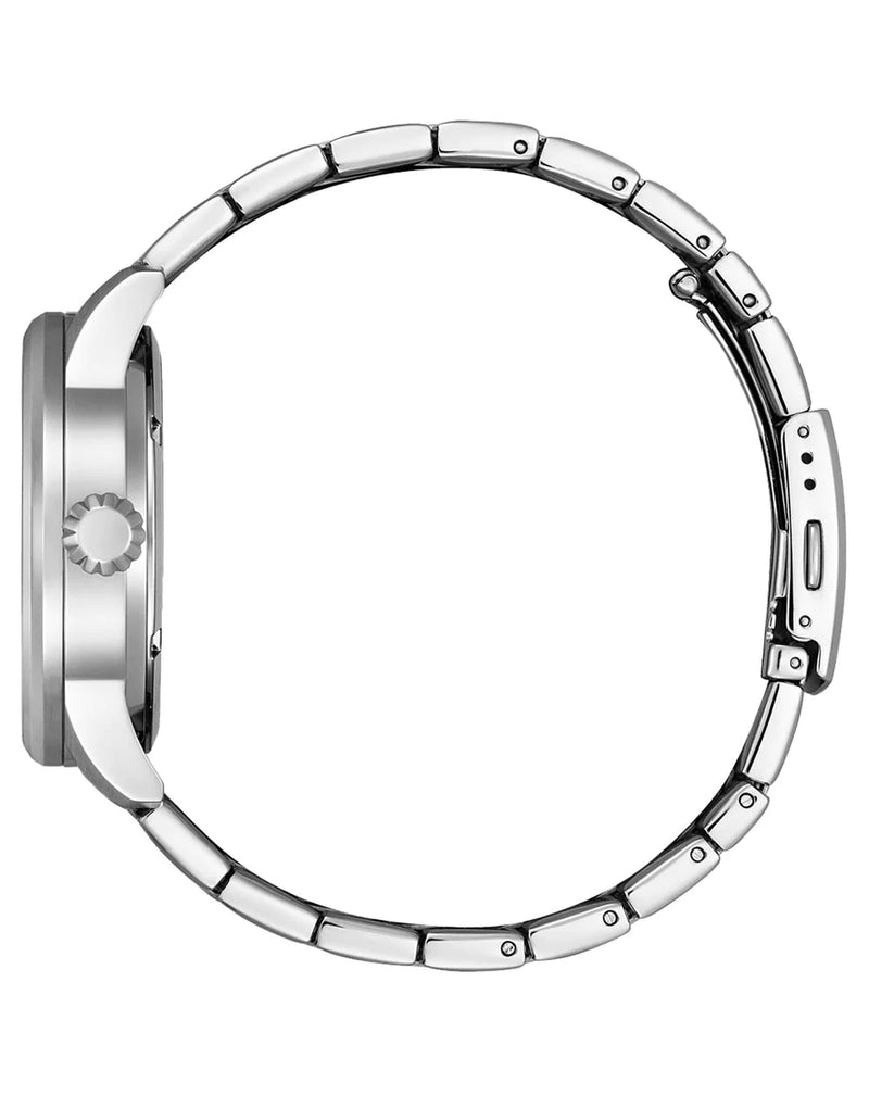 Citizen Automatic Stainless Steel Black Dial Watch NJ0160-87E