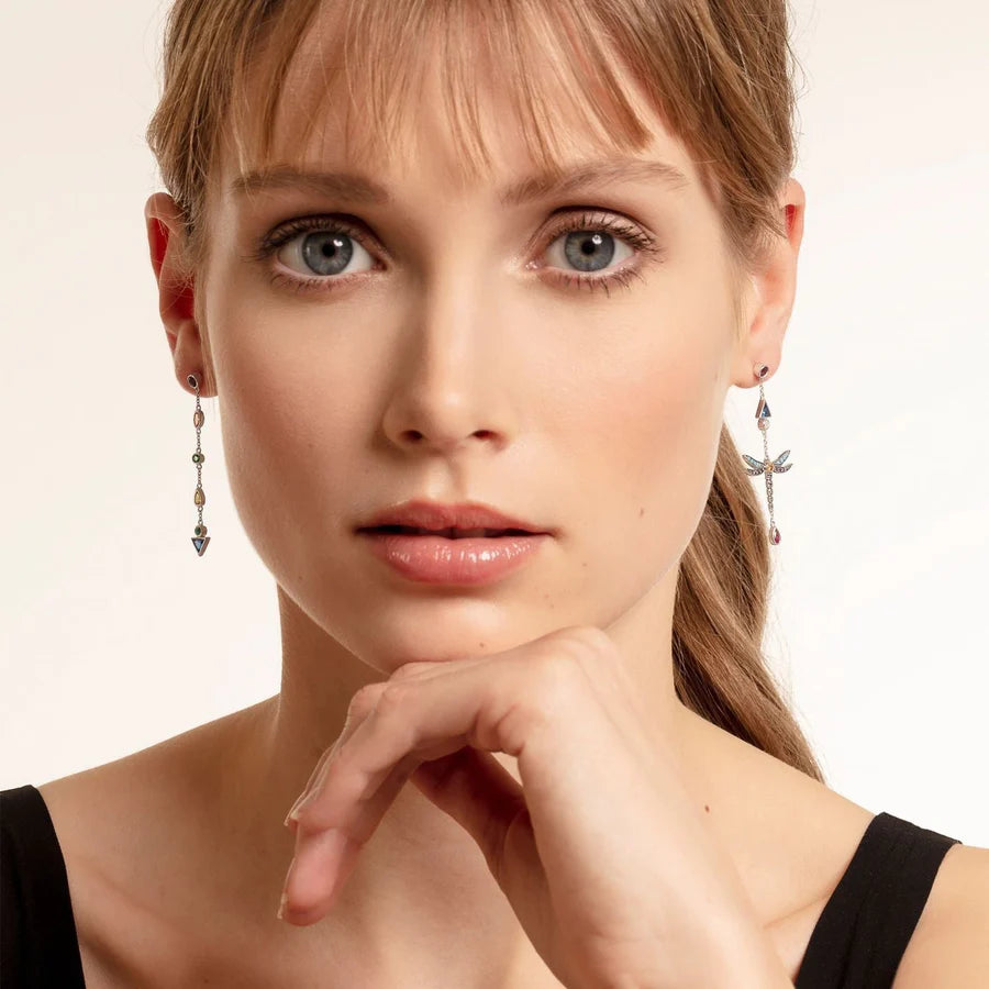 Thomas Sabo Earrings Dragonfly Silver TH2033