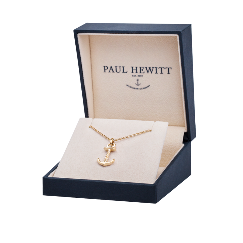 Paul Hewitt Anchor Spirit Gold Necklace