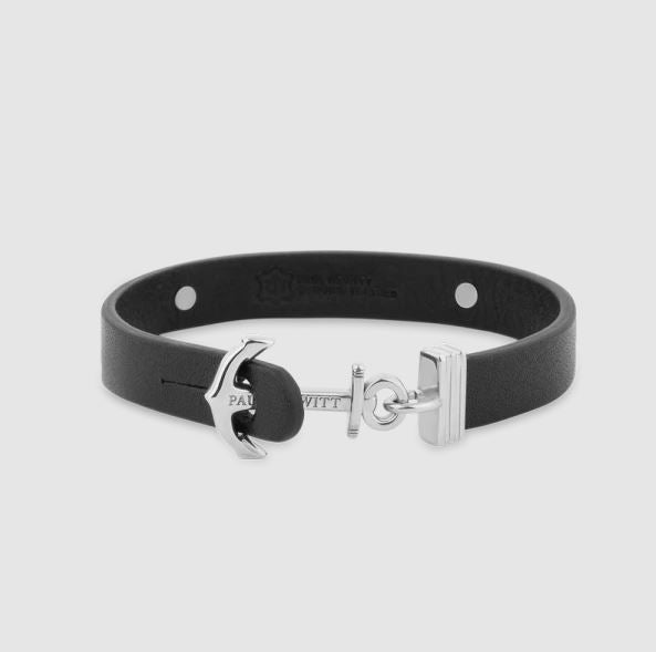 Paul Hewitt Signum Female Coordinates Silver / Black Bracelet - S