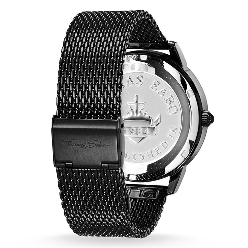 Thomas Sabo Black Stainless Steel Black Dial Mens Watch