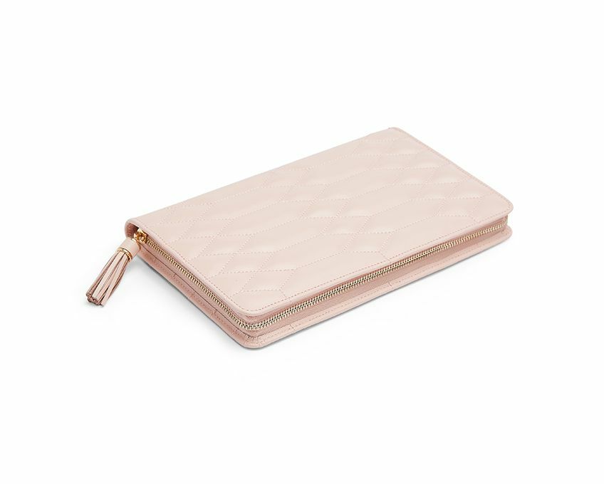Wolf Caroline Large Jewellery Portfolio Rose Quartz 324015