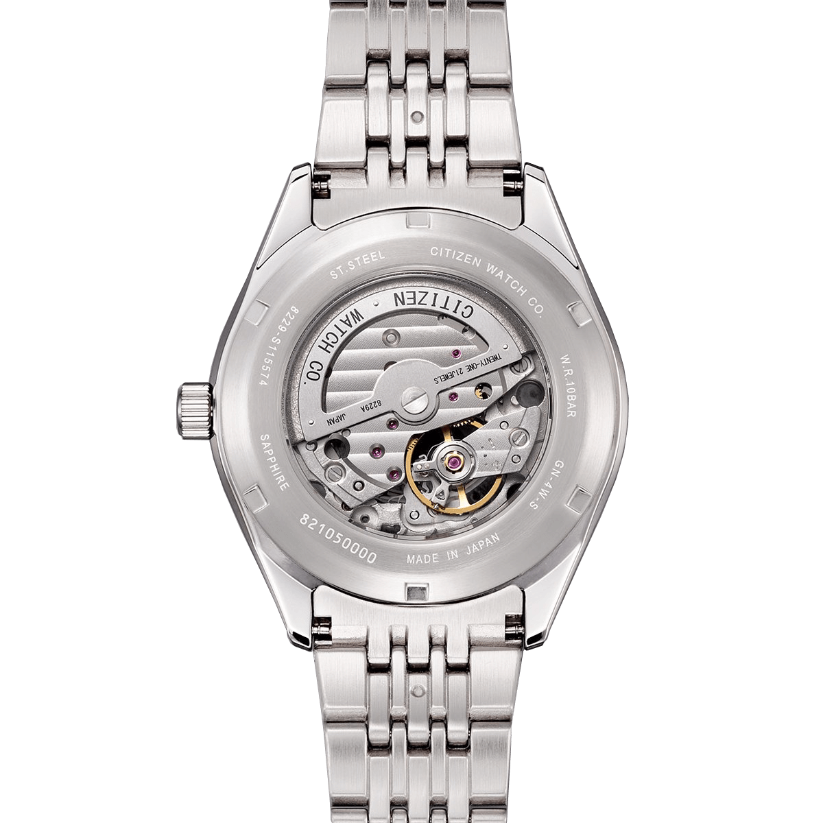 Citizen Stainless Steel Ivory Dial Watch NH9114-81P