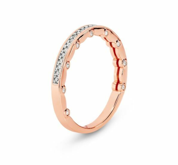 Georgini Vento Ring Rose Gold Size 6