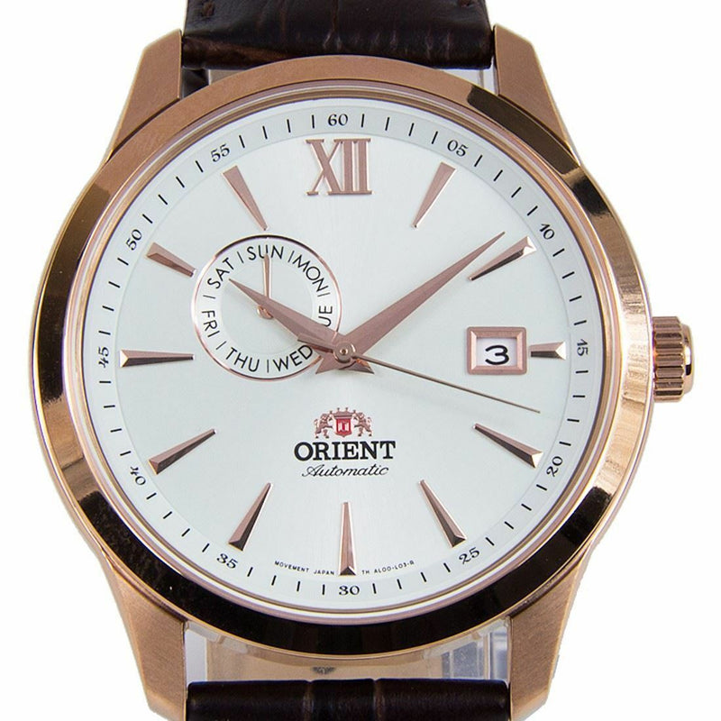 Orient Automatic Leather Bracelet Mens Watch