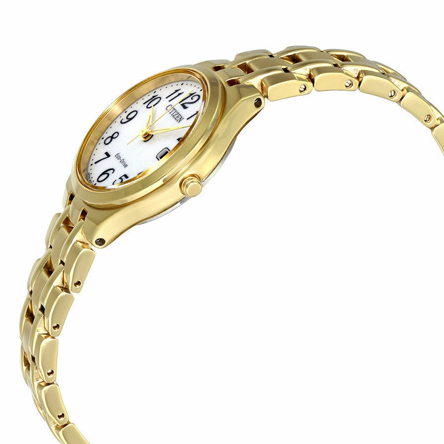 Citizen Corso White Dial Gold Tone Womens Watch