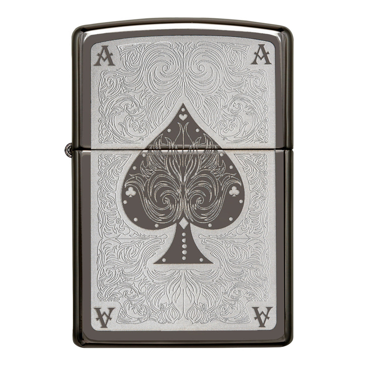 Zippo 28323 Lucky Ace Black Ice Lighter