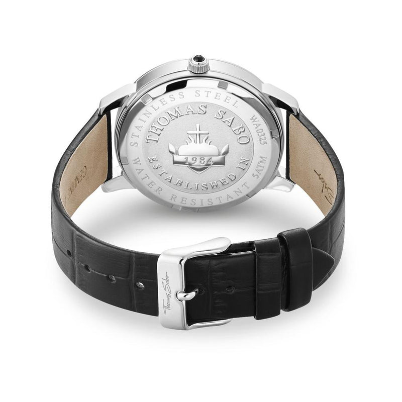 Thomas Sabo Classic Moonphase Black Leather Mens Watch