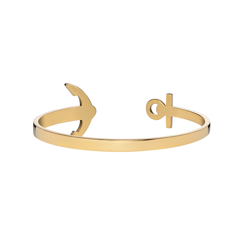 Paul Hewitt Ancuff Gold Bracelet - S