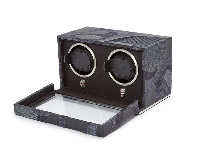 Wolf Memento Mori Double Cub Watch Winder