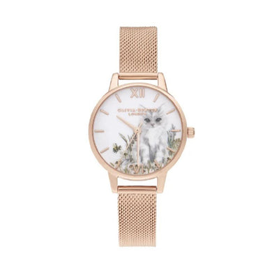 Olivia Burton Illustrated Animals Rose Gold Watch - Rose Gold