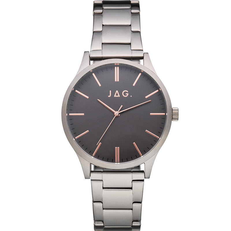 Jag Gunmetal Silver on Grey Dial Men's Watch J2479A