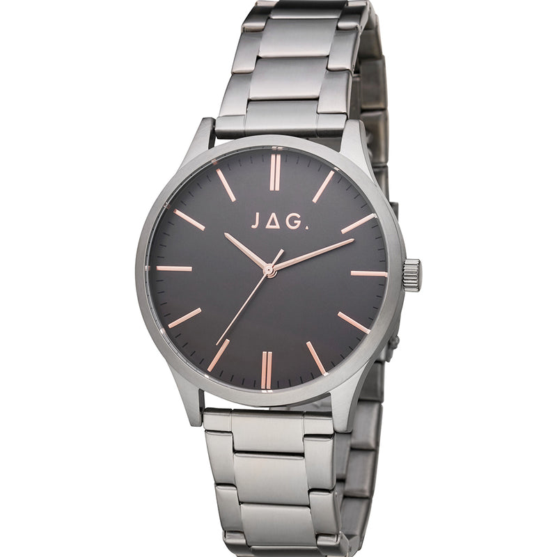 Jag Gunmetal Silver on Grey Dial Men's Watch J2479A