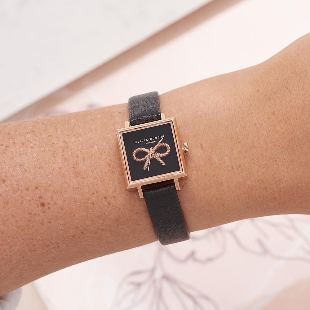 Olivia burton vintage bow watch hotsell