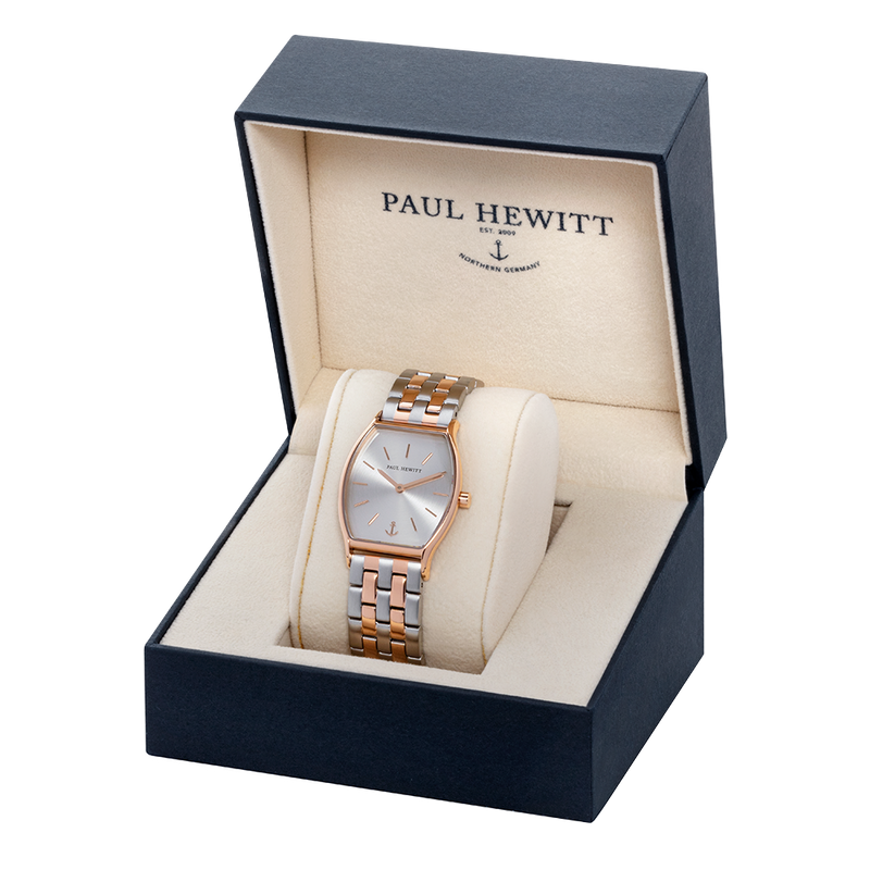 Paul Hewitt Modern Edge Silver Sunray Two-Tone Watch
