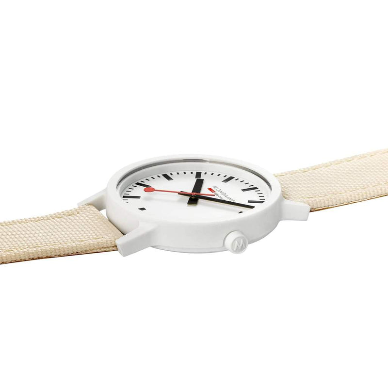 Mondaine Essence Eco Friendly White Dial Watch MS1.41111.LT