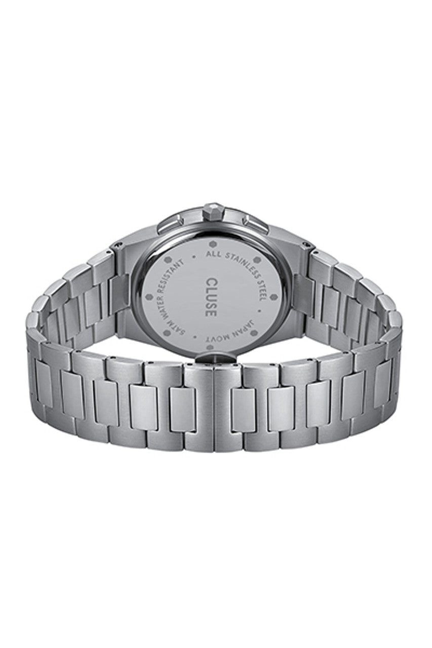 CLUSE Vigoureux Chronograph Green/Silver Link CW20803