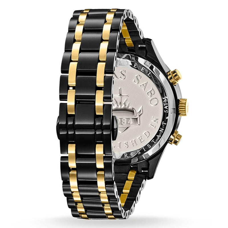 Thomas Sabo Rebel Two Tone Black Dial Mens Watch