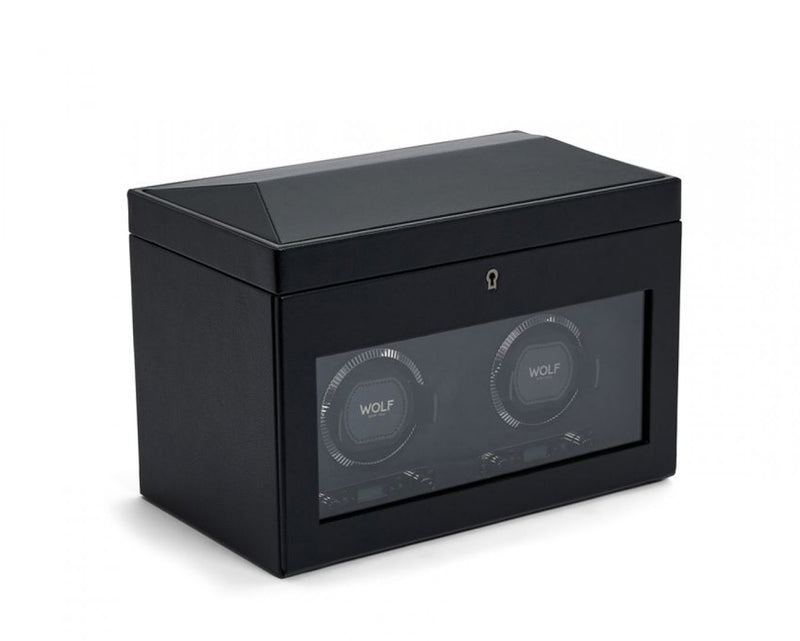 Wolf British Double Watch Winder Black 792202