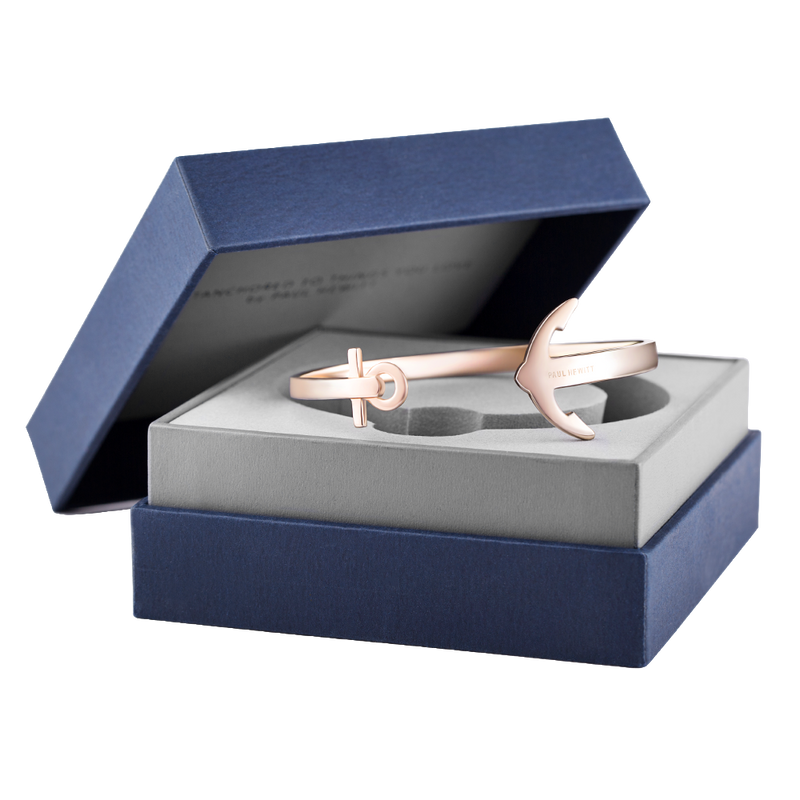 Paul Hewitt Ancuff Rose Gold Bracelet - S