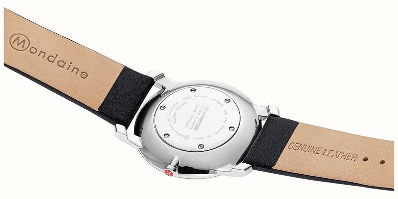 Mondaine Simply Elegant Black Leather Watch A638.30350.11SBB