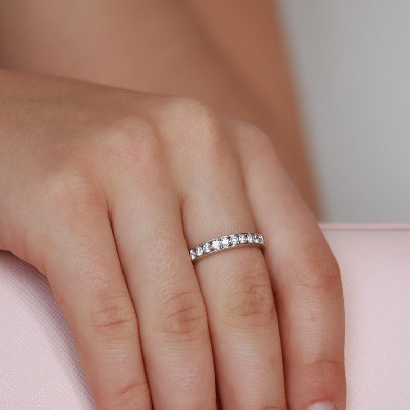 Band Ring with 0.5ct Diamond In 9K Gold