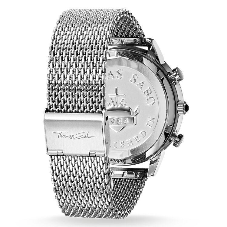 Thomas Sabo Stainless Steel Mesh White Dial Mens Watch