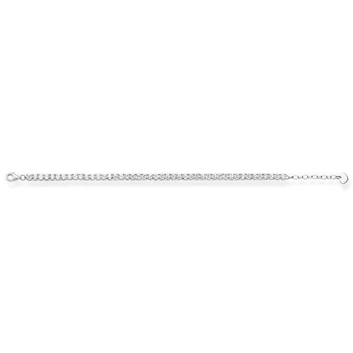 Thomas Sabo Silver Cubic Zirconia Tennis Bracelet