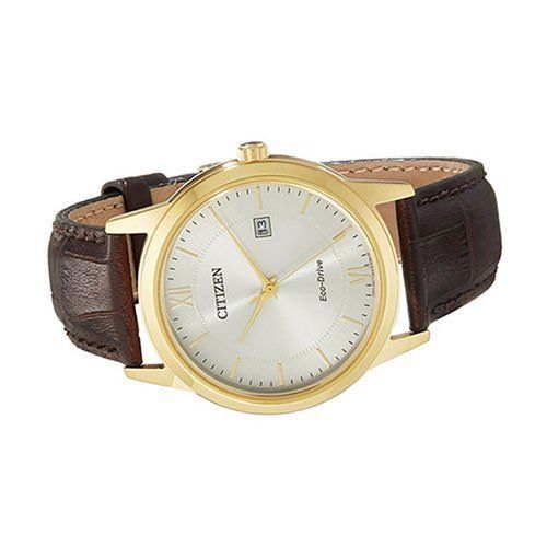 Citizen Brown Leather Strap Mens Watch