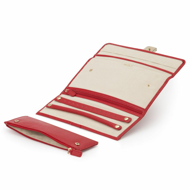 Wolf Palermo Jewellery Roll Red 213472