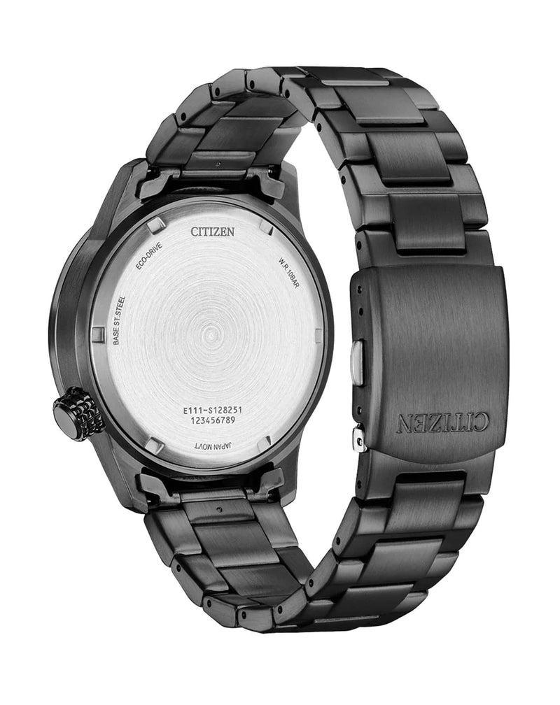 Citizen Eco Drive Bracelet Black Dial Watch BM7555-83E