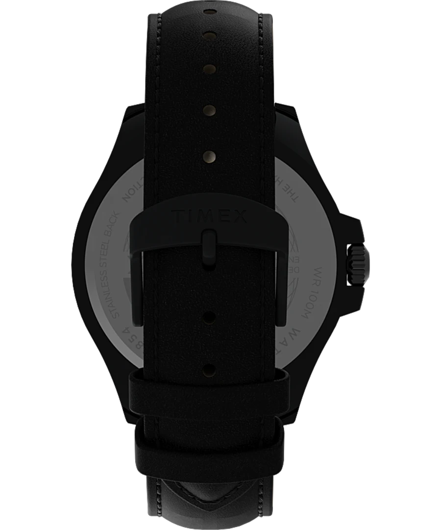 Timex Harborside Coast 43mm Leather Strap Watch TW2V42300