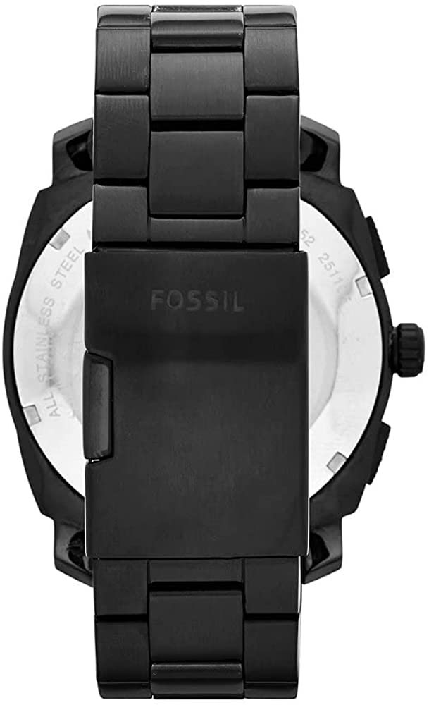 Fossil Machine Chronograph Black Stainless Steel Watch FS4552IE