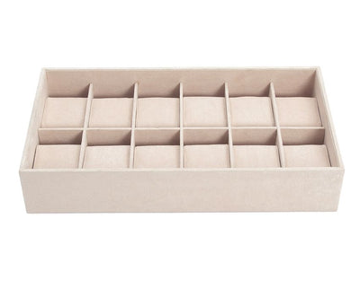 Wolf Vault 12PC Watch Tray Insert Beige 436570