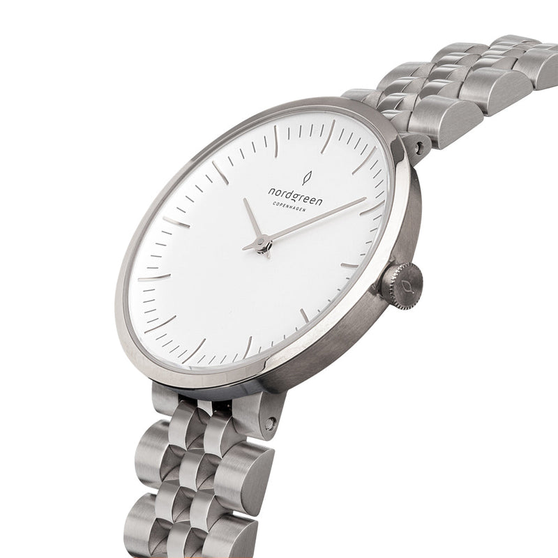 Nordgreen Infinity 32mm Silver Watch