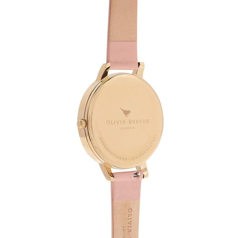 Olivia Burton Big Dial Dusty Pink Watch - Gold