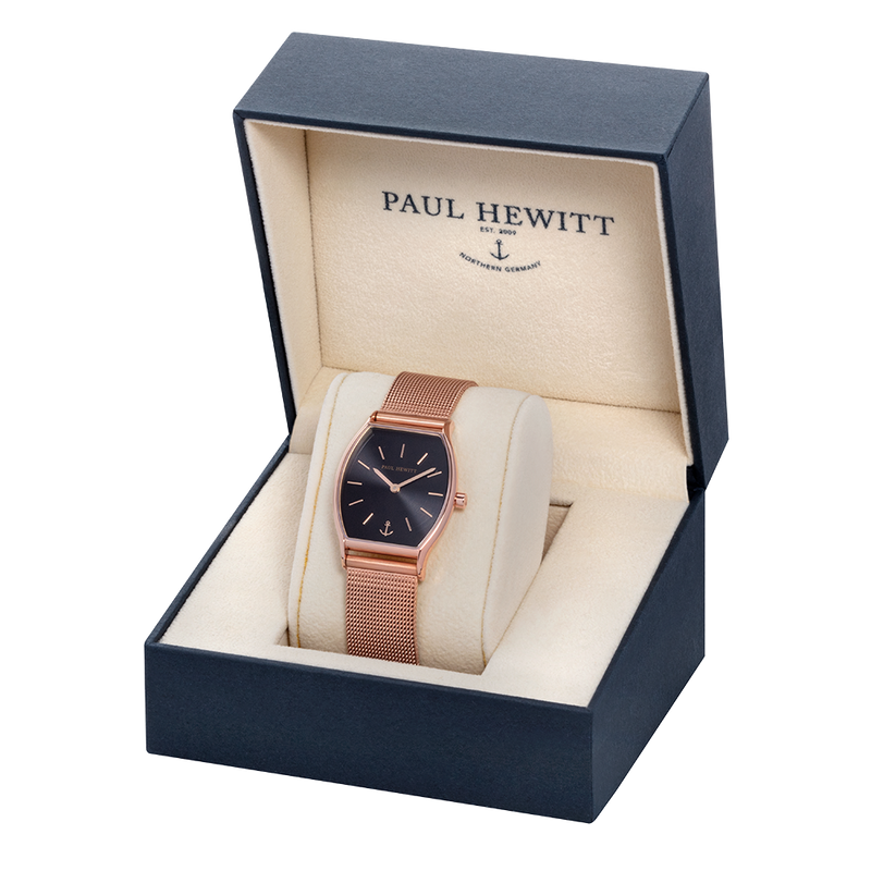 Paul Hewitt Modern Edge Black Sunray Gold Watch