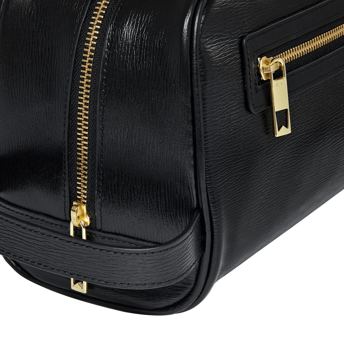 Wolf W Washbag Black Leather 774702
